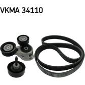 Kit de courroies d'accessoire SKF - VKMA 34110