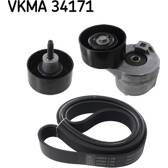 Kit de courroies d'accessoire SKF - VKMA 34171
