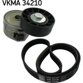 Kit de courroies d'accessoire SKF - VKMA 34210