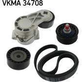 Kit de courroies d'accessoire SKF - VKMA 34708