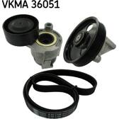 Kit de courroies d'accessoire SKF - VKMA 36051