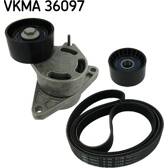 Kit de courroies d'accessoire SKF - VKMA 36097