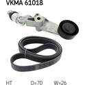Kit de courroies d'accessoire SKF - VKMA 61018