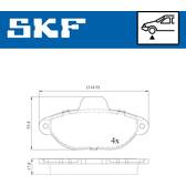 Kit pastiglie freno anteriore SKF - VKBP 80087 E