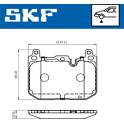Kit pastiglie freno anteriore SKF - VKBP 80481