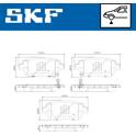 Kit pastiglie freno anteriore SKF - VKBP 80641 A