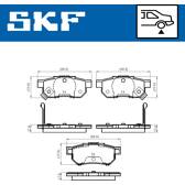 Kit pastiglie freno posteriore SKF - VKBP 90624 A