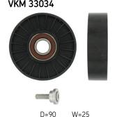 Polea inversión/guía, correa poli V SKF - VKM 33034
