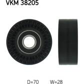 Polea inversión/guía, correa poli V SKF - VKM 38205