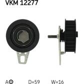 Polea tensora, correa dentada SKF - VKM 12277