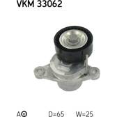 Polea tensora, correa poli V SKF - VKM 33062