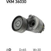 Polea tensora, correa poli V SKF - VKM 36030
