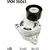 Polea tensora, correa poli V SKF - VKM 36041