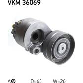 Polea tensora, correa poli V SKF - VKM 36069
