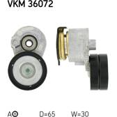 Polea tensora, correa poli V SKF - VKM 36072