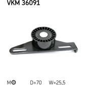 Polea tensora, correa poli V SKF - VKM 36091