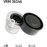 Polea tensora, correa poli V SKF - VKM 36146