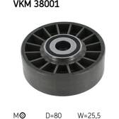 Polea tensora, correa poli V SKF - VKM 38001
