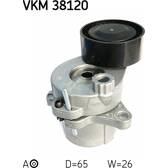 Polea tensora, correa poli V SKF - VKM 38120