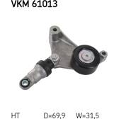 Polea tensora, correa poli V SKF - VKM 61013