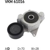 Polea tensora, correa poli V SKF - VKM 61016