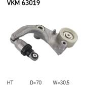 Polea tensora, correa poli V SKF - VKM 63019