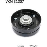 Polia de desvio/de guia, correia trapezoidal estriada SKF - VKM 31207