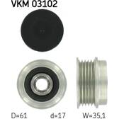 Poulie (alternateur) SKF - VKM 03102