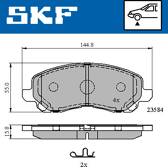 Remblokkenset voor SKF - VKBP 80169 A