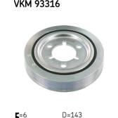Riemenscheibe, Kurbelwelle SKF - VKM 93316
