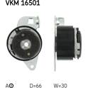 Rolo tensor, correia dentada SKF - VKM 16501