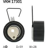 Rolo tensor, correia dentada SKF - VKM 17301