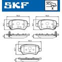 Set remblokken achter SKF - VKBP 90338 A