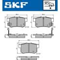 Set remblokken achter SKF - VKBP 90505 A
