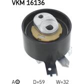 Spännrulle, tandrem SKF - VKM 16136