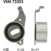 Tensioner Pulley, timing belt SKF - VKM 71003