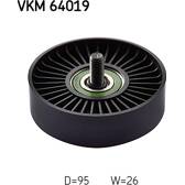 Umlenk-/Führungsrolle, Keilrippenriemen SKF - VKM 64019