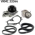Wasserpumpe + Keilrippenriemensatz SKF - VKMC 33344