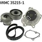 Water Pump + V-Ribbed Belt Kit SKF - VKMC 35215-1