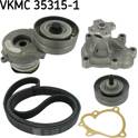 Water Pump + V-Ribbed Belt Kit SKF - VKMC 35315-1