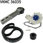 Water Pump + V-Ribbed Belt Kit SKF - VKMC 36035