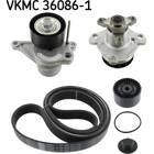 Water Pump + V-Ribbed Belt Kit SKF - VKMC 36086-1