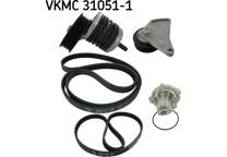 Water Pump + V-Ribbed Belt Set