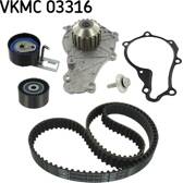 Zahnriemensatz-mit-Wasserpumpe SKF - VKMC 03316