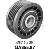 Galet enrouleur (courroie d'accessoire) SNR - GA355.87