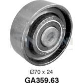 Galet enrouleur (courroie d'accessoire) SNR - GA359.63