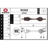 Aandrijfas SNRA - R2302