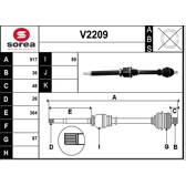 Aandrijfas SNRA - V2209