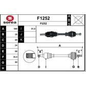 Antriebswelle SNRA - F1252