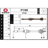 Antriebswelle SNRA - P1189